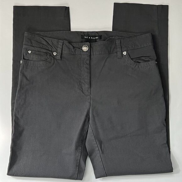 Zac & Rachel Charcoal Gray Ankle Pants 6 - Picture 1 of 3